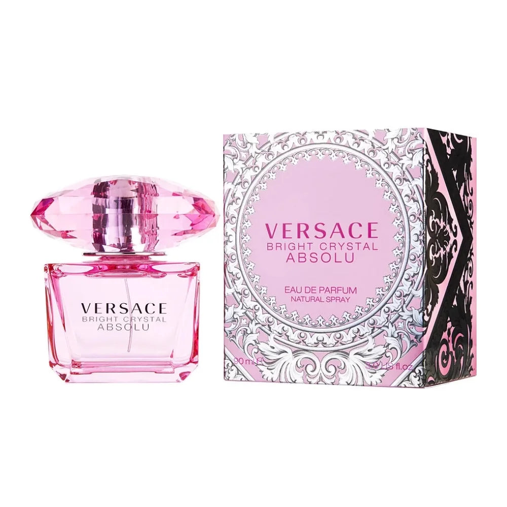 VERSACE BRIGHT CRYSTAL ABSOLU  EDP SPRAY Pink Diamonds Eau de Parfum for Women  90ml