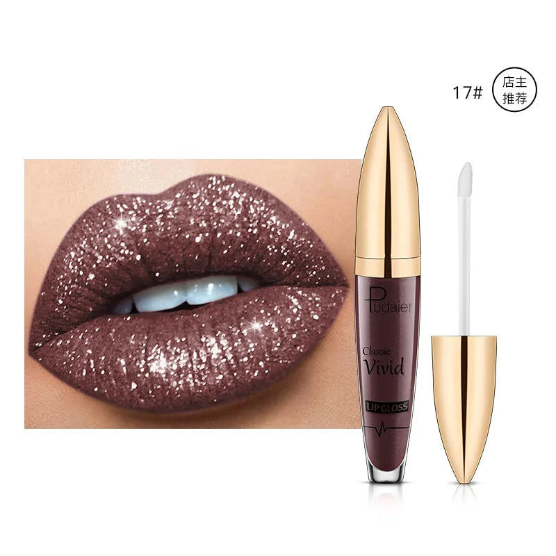 Sexy Long Lasting Lip Gloss Matte Pearl Moisturizing Lip Glaze Waterproof Non-stick Cup Cosmetic Makeup Care Lipstick.