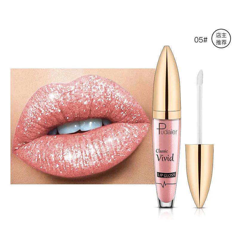 Sexy Long Lasting Lip Gloss Matte Pearl Moisturizing Lip Glaze Waterproof Non-stick Cup Cosmetic Makeup Care Lipstick.