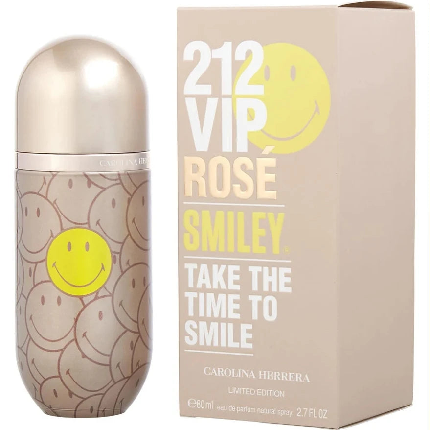 Carolina Herrera 212 Vip Rose Smiley for women Eau De Parfum Spray (Limited Edition) 80ml