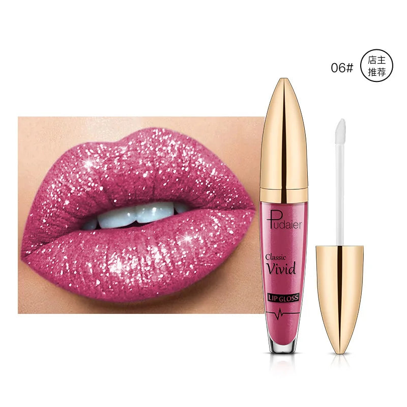 Sexy Long Lasting Lip Gloss Matte Pearl Moisturizing Lip Glaze Waterproof Non-stick Cup Cosmetic Makeup Care Lipstick.