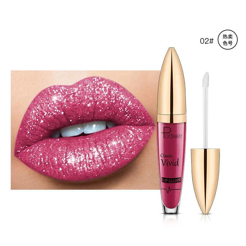 Sexy Long Lasting Lip Gloss Matte Pearl Moisturizing Lip Glaze Waterproof Non-stick Cup Cosmetic Makeup Care Lipstick.