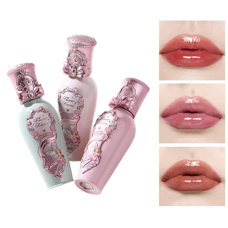 Flower Knows Midsummer Fairytales Coating Lip Lacquer Jelly texture Hydrating and moisturizing Long-lasting glossy Lip gloss