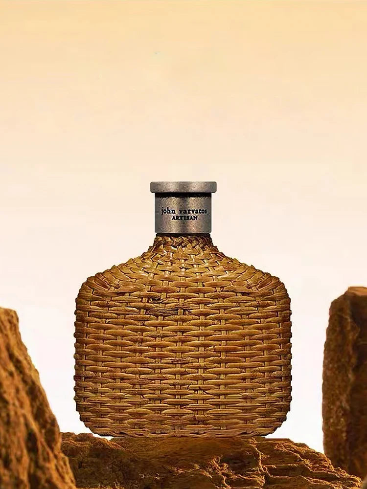 John Varvatos ARTISAN 4.2OZ EDT SPY Artisan Yellow Rattan Weave Eau de Toilette for Men 125ml