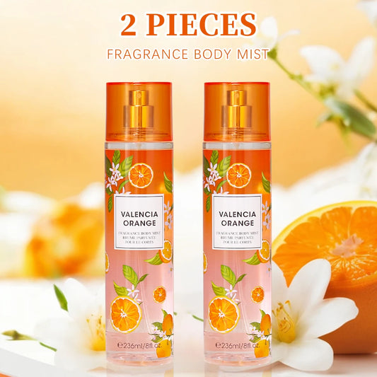 Women's Body Spray 2pcs 8 Fl Oz Body Mist - Hair & Body Fine Fragrance Mist for Women - with Amber, Bitter Orange Blood Orange