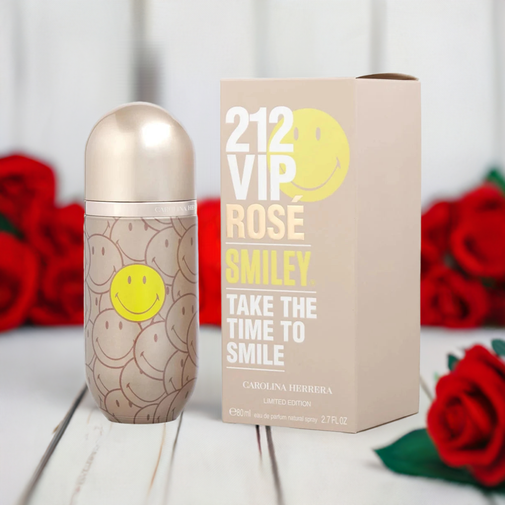 Carolina Herrera 212 Vip Rose Smiley for women Eau De Parfum Spray (Limited Edition) 80ml