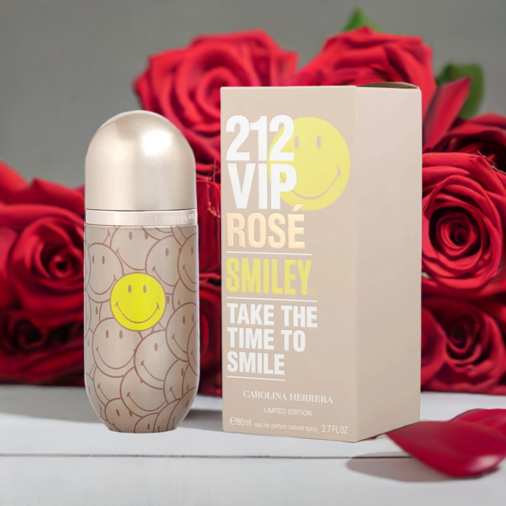 Carolina Herrera 212 Vip Rose Smiley for women Eau De Parfum Spray (Limited Edition) 80ml